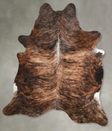Medium Brindle XX-Large Brazilian Cowhide Rug 8'5"H x 7'7"W #A53333 by Hudson Hides