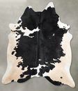 Black and White X-Large Brazilian Cowhide Rug 7'4"H x 6'2"W #A53335 by Hudson Hides