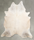 Ivory with Beige XX-Large Brazilian Cowhide Rug 7'8"H x 6'10"W #A53336 by Hudson Hides