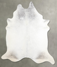 Light Grey XX-Large Brazilian Cowhide Rug 8'0"H x 7'0"W #A53337 by Hudson Hides