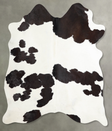 Black and White Large Brazilian Cowhide Rug 6'7"H x 5'11"W #A53339 by Hudson Hides