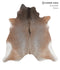 Grey with Beige X-Large Brazilian Cowhide Rug 7'3