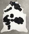 Black and White XX-Large Brazilian Cowhide Rug 7'5"H x 6'11"W #A53344 by Hudson Hides
