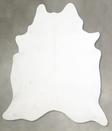 Solid White XX-Large Brazilian Cowhide Rug 7'10"H x 6'10"W #A53347 by Hudson Hides