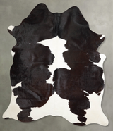 Black and White XX-Large Brazilian Cowhide Rug 7'10"H x 6'5"W #A53348 by Hudson Hides