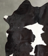 Black and White XX-Large Brazilian Cowhide Rug 7'10"H x 6'5"W #A53348 by Hudson Hides