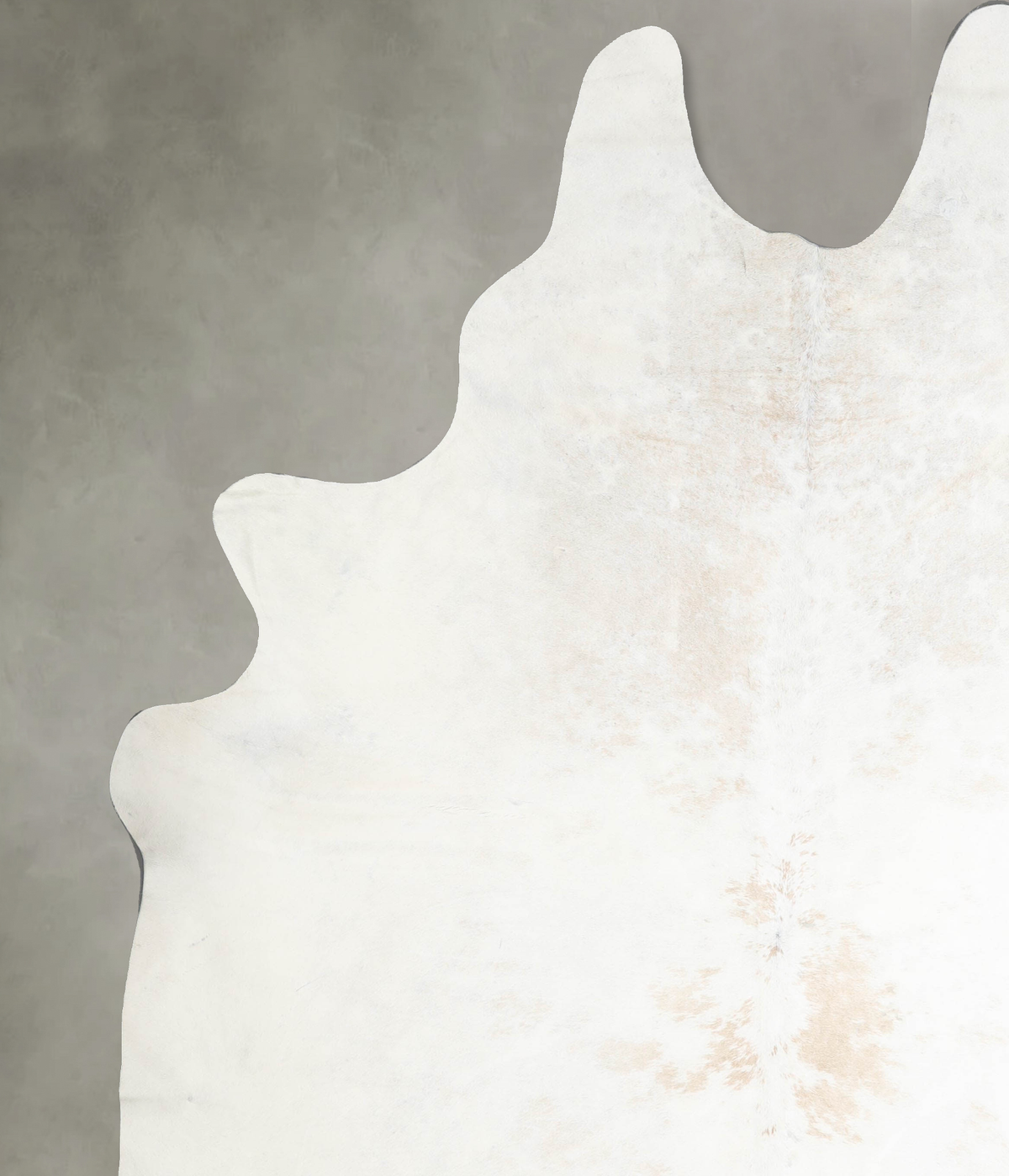 Ivory with Beige XX-Large Brazilian Cowhide Rug 9'0"H x 7'3"W #A53349 by Hudson Hides
