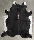 Black and White XX-Large Brazilian Cowhide Rug 8'6"H x 6'11"W #A53351 by Hudson Hides
