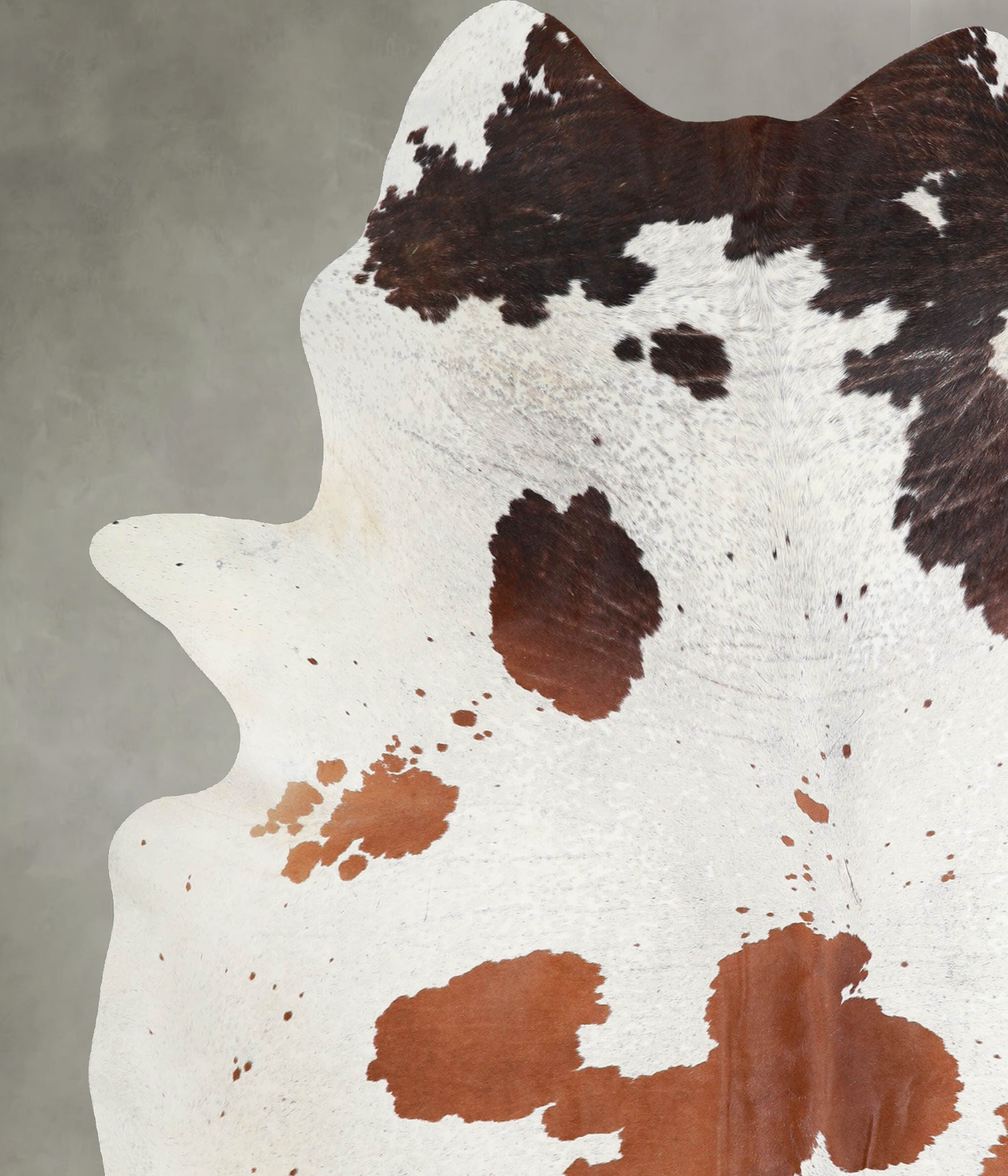 Brown and White X-Large Brazilian Cowhide Rug 7'8"H x 6'3"W #A53352 by Hudson Hides