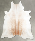 Grey with Beige XX-Large Brazilian Cowhide Rug 7'9"H x 7'1"W #A53353 by Hudson Hides