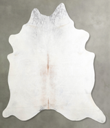 Grey with Beige X-Large Brazilian Cowhide Rug 7'5"H x 6'8"W #A53354 by Hudson Hides