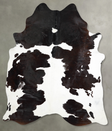 Chocolate and White XX-Large Brazilian Cowhide Rug 8'1"H x 6'6"W #A53356 by Hudson Hides