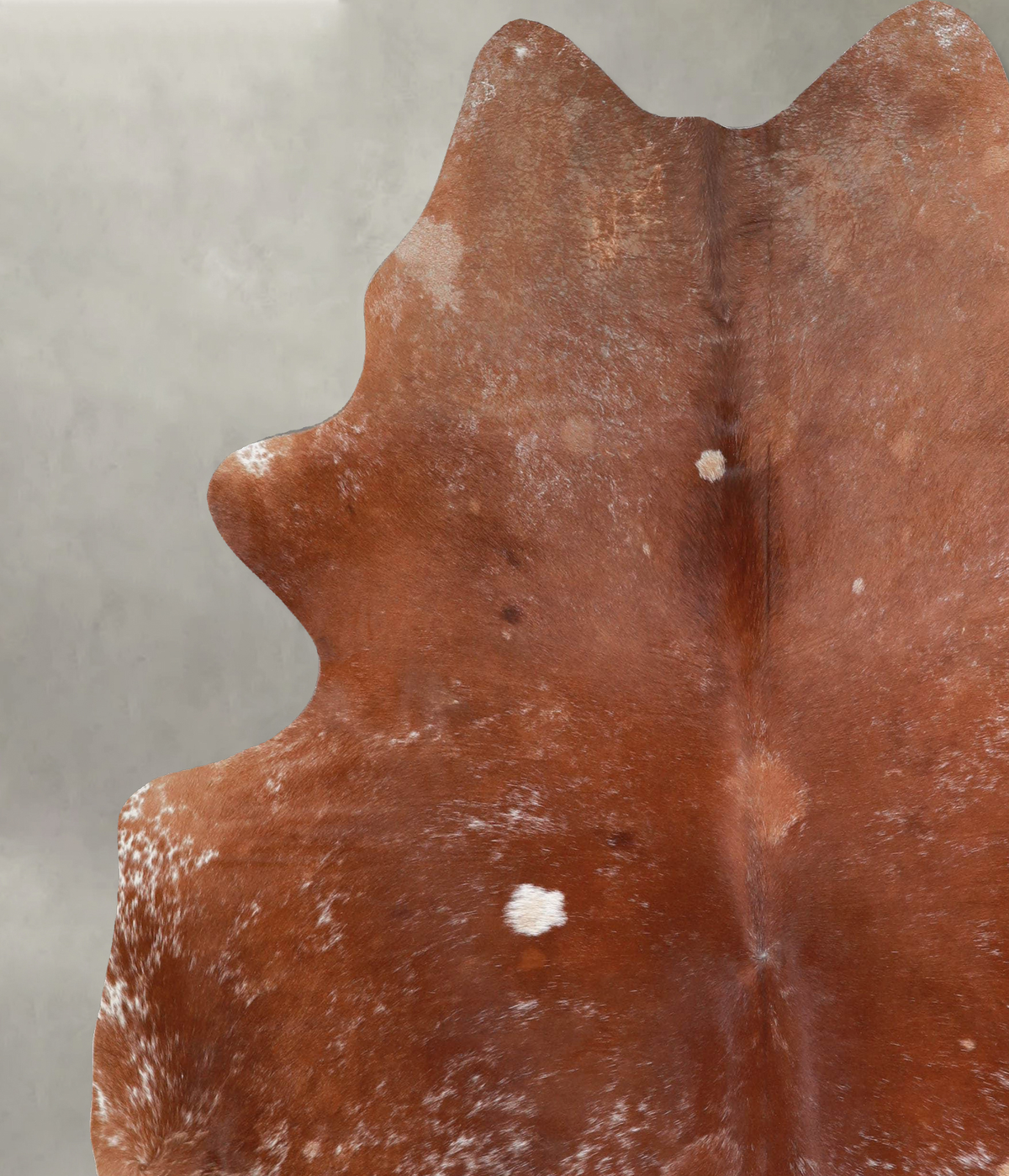 Salt and Pepper Brown X-Large Brazilian Cowhide Rug 7'3"H x 6'7"W #A53359 by Hudson Hides