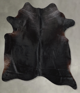 Solid Black X-Large Brazilian Cowhide Rug 6'11"H x 6'4"W #A53362 by Hudson Hides