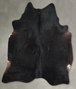 Solid Black X-Large Brazilian Cowhide Rug 7'2"H x 6'8"W #A53366 by Hudson Hides