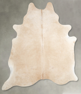 Beige XX-Large Brazilian Cowhide Rug 7'11"H x 6'4"W #A53371 by Hudson Hides