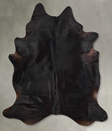 Solid Black XX-Large Brazilian Cowhide Rug 8'5"H x 7'3"W #A53373 by Hudson Hides