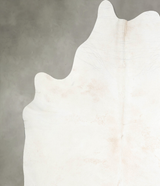 Ivory with Beige XX-Large Brazilian Cowhide Rug 8'0"H x 7'3"W #A53379 by Hudson Hides