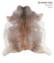 Grey with Beige X-Large Brazilian Cowhide Rug 6'9