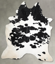 Black and White XX-Large Brazilian Cowhide Rug 8'5"H x 6'4"W #A53380 by Hudson Hides