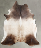 Grey with Beige XX-Large Brazilian Cowhide Rug 8'11"H x 7'3"W #A53385 by Hudson Hides