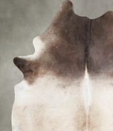 Grey with Beige XX-Large Brazilian Cowhide Rug 8'11"H x 7'3"W #A53385 by Hudson Hides