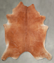 Solid Brown XX-Large Brazilian Cowhide Rug 8'0"H x 7'0"W #A53386 by Hudson Hides