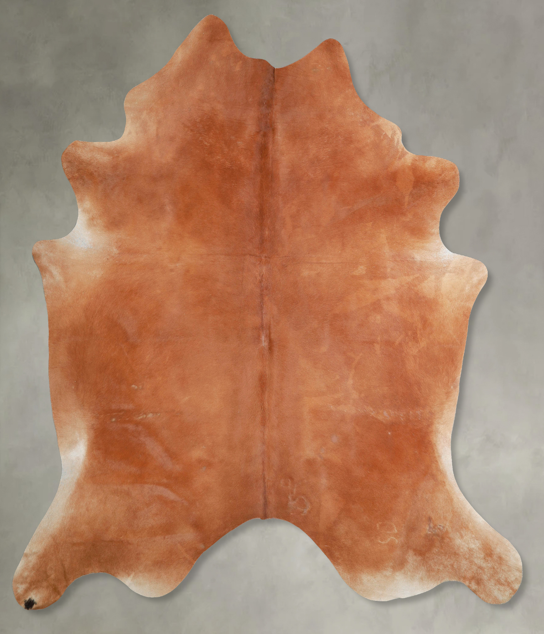 Solid Brown Cowhide Rug #A53386
