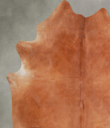 Solid Brown XX-Large Brazilian Cowhide Rug 8'0"H x 7'0"W #A53386 by Hudson Hides