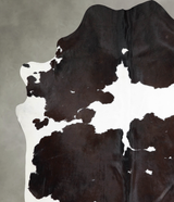 Chocolate and White XX-Large Brazilian Cowhide Rug 8'3"H x 7'5"W #A53387 by Hudson Hides