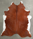 Brown and White Regular XX-Large Brazilian Cowhide Rug 8'5"H x 7'3"W #A53391 by Hudson Hides