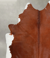 Brown and White Regular XX-Large Brazilian Cowhide Rug 8'5"H x 7'3"W #A53391 by Hudson Hides