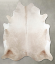 Champagne X-Large Brazilian Cowhide Rug 6'10"H x 6'1"W #A53395 by Hudson Hides