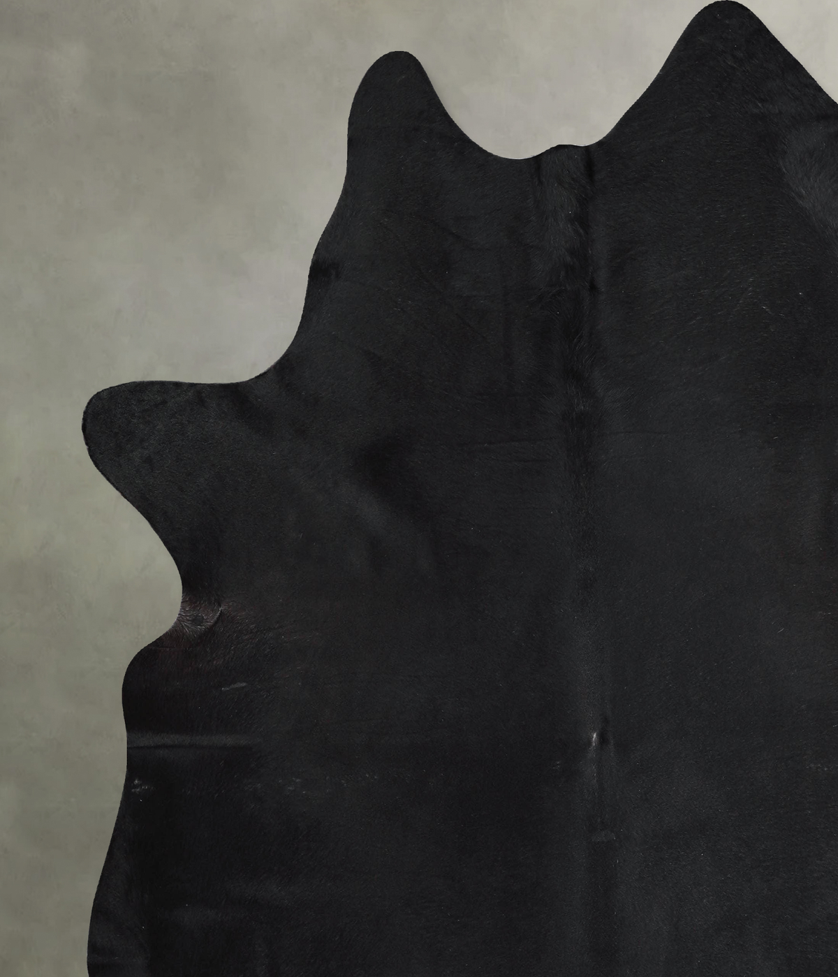 Solid Black XX-Large Brazilian Cowhide Rug 7'6"H x 6'9"W #A53396 by Hudson Hides