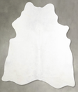 Solid White X-Large Brazilian Cowhide Rug 7'3"H x 6'6"W #A53398 by Hudson Hides