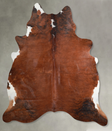 Medium Brindle XX-Large Brazilian Cowhide Rug 7'10"H x 7'1"W #A53403 by Hudson Hides
