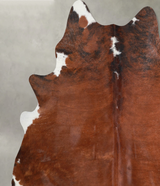 Medium Brindle XX-Large Brazilian Cowhide Rug 7'10"H x 7'1"W #A53403 by Hudson Hides