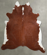 Hereford XX-Large Brazilian Cowhide Rug 8'2"H x 7'7"W #A53404 by Hudson Hides