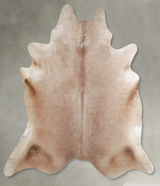 Champagne XX-Large Brazilian Cowhide Rug 7'6"H x 7'7"W #A53405 by Hudson Hides