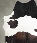 Black and White XX-Large Brazilian Cowhide Rug 8'5"H x 7'1"W #A53409 by Hudson Hides