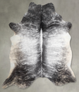 Grey Brindle X-Large Brazilian Cowhide Rug 7'4"H x 6'7"W #A53412 by Hudson Hides