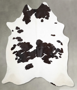 Black and White XX-Large Brazilian Cowhide Rug 8'6"H x 7'4"W #A53416 by Hudson Hides