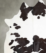 Black and White XX-Large Brazilian Cowhide Rug 8'6"H x 7'4"W #A53416 by Hudson Hides