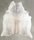 Grey with Beige X-Large Brazilian Cowhide Rug 7'4"H x 6'5"W #A53417 by Hudson Hides
