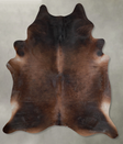 Chocolate XX-Large Brazilian Cowhide Rug 8'1"H x 6'8"W #A53420 by Hudson Hides