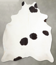 Black and White X-Large Brazilian Cowhide Rug 7'3"H x 6'5"W #A53423 by Hudson Hides