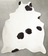 Black and White X-Large Brazilian Cowhide Rug 7'3"H x 6'5"W #A53423 by Hudson Hides