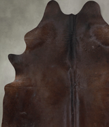 Chocolate X-Large Brazilian Cowhide Rug 7'7"H x 6'1"W #A53427 by Hudson Hides