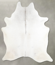 Light Grey X-Large Brazilian Cowhide Rug 7'9"H x 6'4"W #A53429 by Hudson Hides
