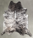 Grey Brindle XX-Large Brazilian Cowhide Rug 7'9"H x 6'10"W #A53430 by Hudson Hides